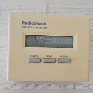 Radio Shack Caller ID System 80 Caller ID Display Box Beige Digital Vintage